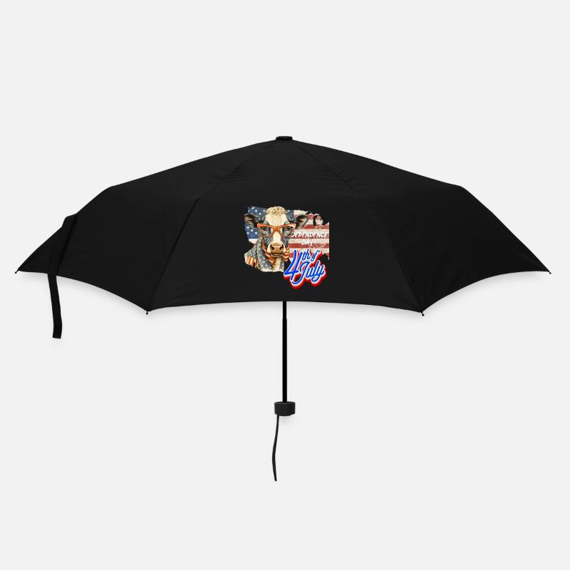 4. Juli - US-Unabhängigkeitstag - Regenschirm (klein) - Schwarz