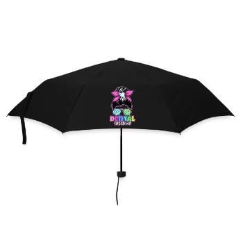 Zahn Zähne Zahnarzt Zahnmedizinische Angestellte - Regenschirm (klein) - Schwarz - Vorne