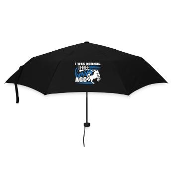Horse I Was Normal Three Horses Ago - Umbrella (small) - black - Front
