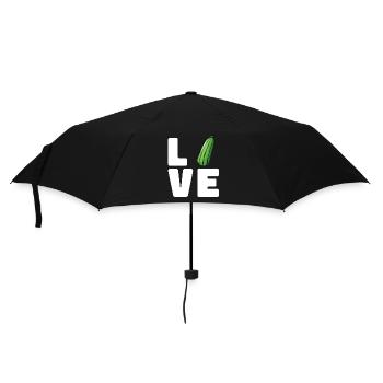 Zucchini - Regenschirm (klein) - Schwarz - Vorne