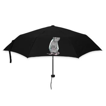 Ratte Braut Schleier Hochzeit - Regenschirm (klein) - Schwarz - Vorne