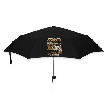 Tracteur Humour Hommes Paysan Fermier Agriculteur - Parapluie standard - noir - Devant