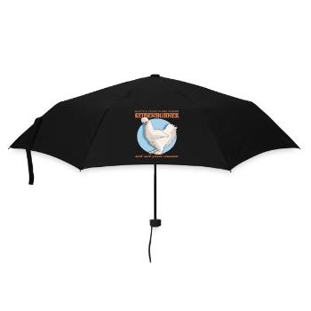 Seidenhuhn | Silkie Hühner Seidenhühner Geschenk - Regenschirm (klein) - Schwarz - Vorne