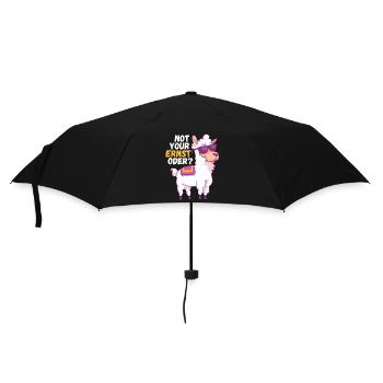 Not Your Ernst Oder Lama - Regenschirm (klein) - Schwarz - Vorne