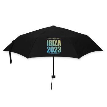 Ibiza 2023 - Regenschirm (klein) - Schwarz - Vorne