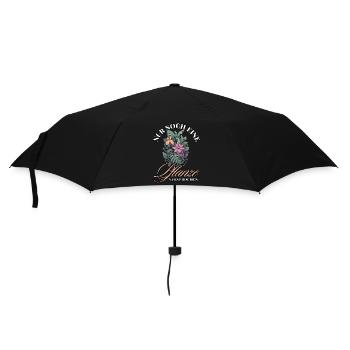 Nur noch eine Pflanze Versprochen: Naturfreunde - Regenschirm (klein) - Schwarz - Vorne