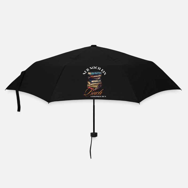 Nur noch ein Buch, Versprochen - Für Bücherwürmer - Regenschirm (klein) - Schwarz