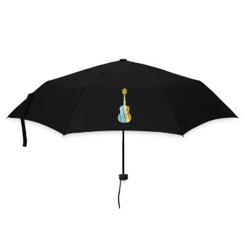 Guitar Retro - Umbrella (small) - black - Front