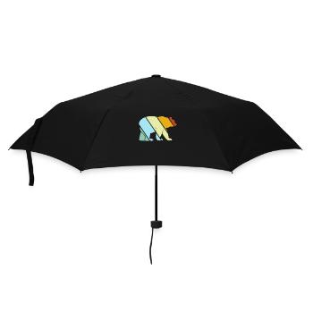 Bear Retro - Umbrella (small) - black - Front