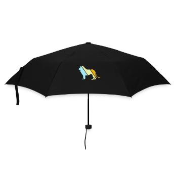 Lion rétro - Parapluie standard - noir - Devant