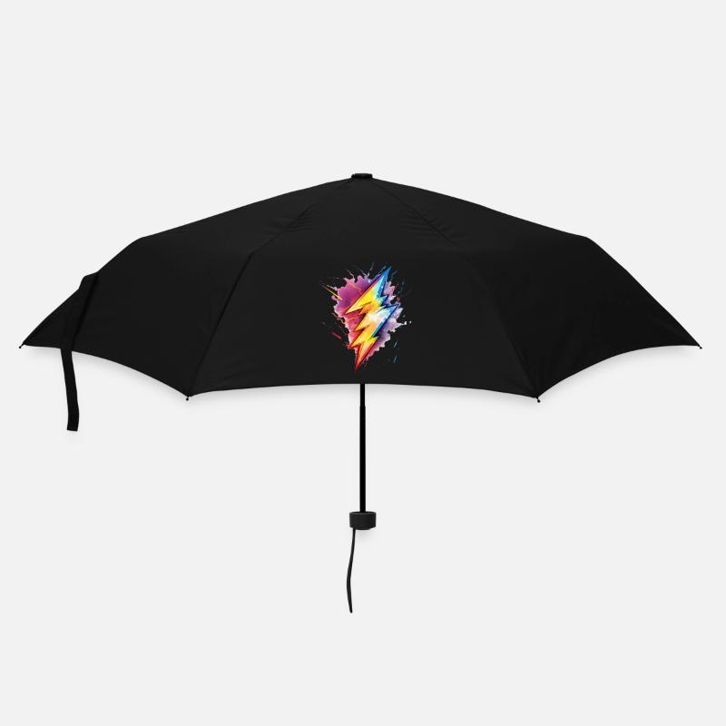Regenbogengewitterzauber-LGBT Pride - Regenschirm (klein) - Schwarz