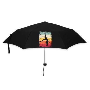 Gymnast Floor Retro Rhythmic Gymnastics - Umbrella (small) - black - Front