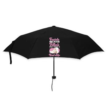 Cute Licensed Esthetician Skincare - Regenschirm (klein) - Schwarz - Vorne