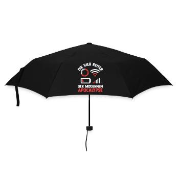 Die vier Reiter der modernen Apocalypse - Regenschirm (klein) - Schwarz - Vorne