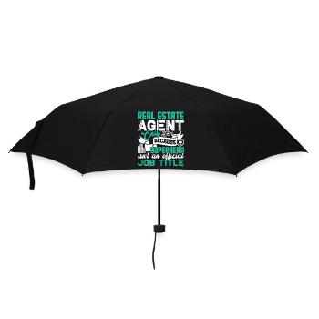 Real Estate Real Estate Agent Job Title - Umbrella (small) - black - Front