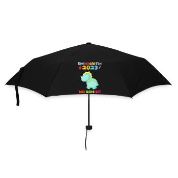 Kindergarten 2023 Ich Komme Jungen Kita Geschenk - Regenschirm (klein) - Schwarz - Vorne