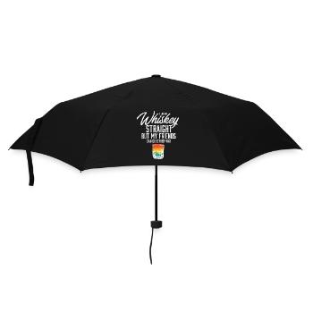 I Like My Whiskey Straight LGBT Rainbow Pride - Umbrella (small) - black - Front