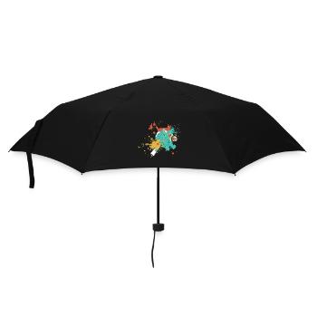 Splash Art Joueur de tennis de table - Parapluie standard - noir - Devant