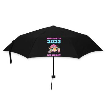 Kindergarten 2023 Jungen Mädchen Kita Geschenk - Regenschirm (klein) - Schwarz - Vorne