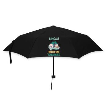 Bingo avec mes gnomies Bingo drôle - Parapluie standard - noir - Devant
