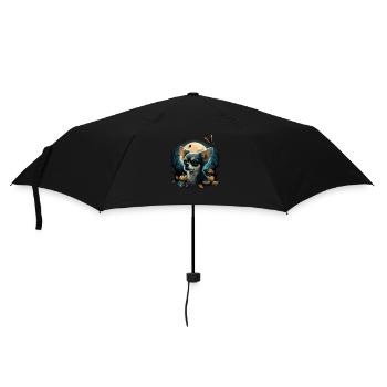 Chihuahua Costume d'Halloween - Citrouille - Parapluie standard - noir - Devant