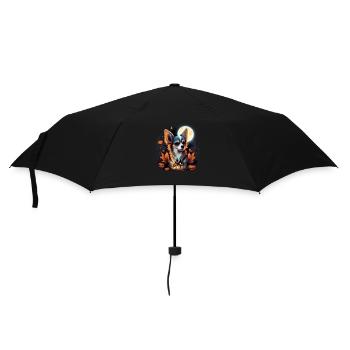 Chihuahua Costume d'Halloween - Citrouille - Parapluie standard - noir - Devant
