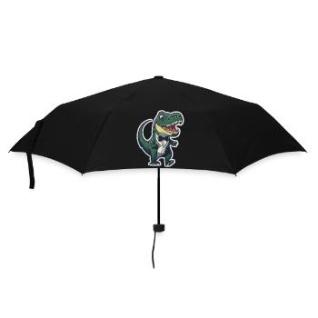 T-Rex in ATuxedo T-Rex im Anzug - Regenschirm (klein) - Schwarz - Vorne