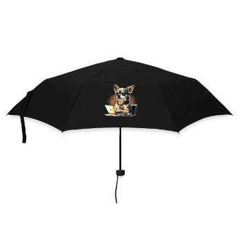 Chihuahua Travail domicile Bureau Travail - Parapluie standard - noir - Devant