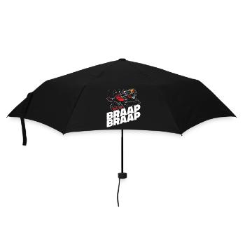 Snowmobile Racing Braap Braap Winter Sports Snow - Umbrella (small) - black - Front