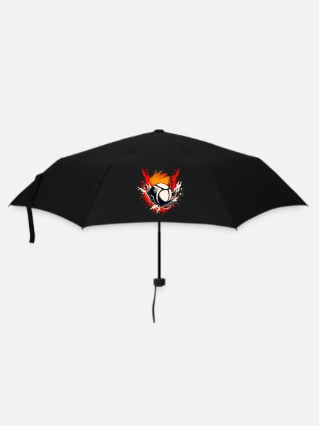 Volleyball - Regenschirm (klein) - Schwarz