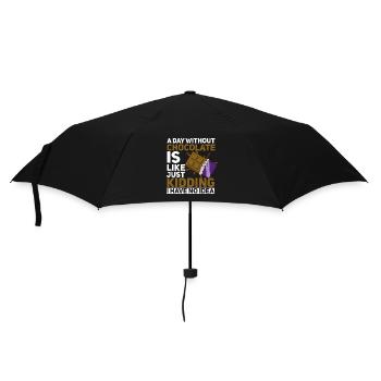 Schokolade - Regenschirm (klein) - Schwarz - Vorne