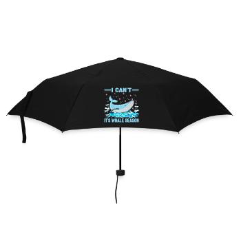 I can't, it's whale season whale lovers - Umbrella (small) - black - Front