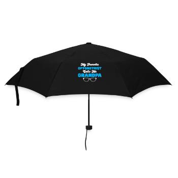 Optiker Geschenk Optometrie - Regenschirm (klein) - Schwarz - Vorne