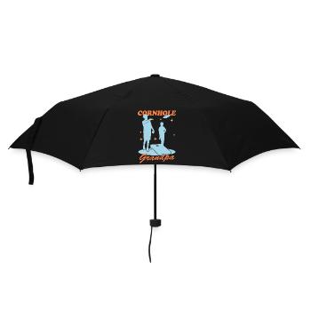 Cornhole Player Grandpa Bean Bag Blind Hole Gift - Parapluie standard - noir - Devant