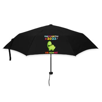 Kindergarten 2023 Ich Komme Jungen Kita Geschenk - Regenschirm (klein) - Schwarz - Vorne