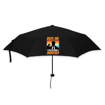 Beer Me, I am getting married - Umbrella (small) - black - Front