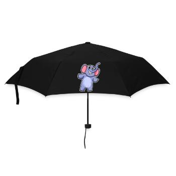 Cute little elephant - Umbrella (small) - black - Front