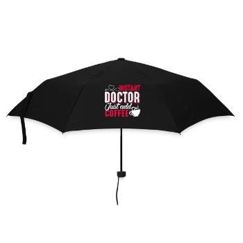 Doctor Instant Doctor Just Add Coffee - Umbrella (small) - black - Front