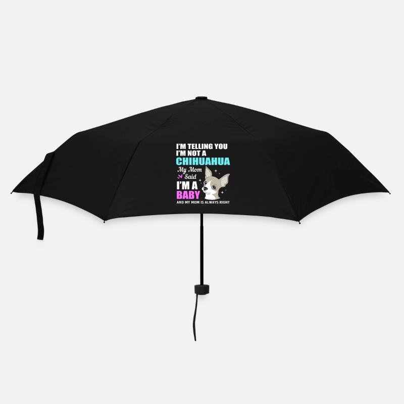 Chihuahua - Regenschirm (klein) - Schwarz