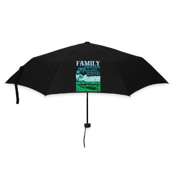 Vacances d’été en famille Créer des souvenirs - Parapluie standard - noir - Devant