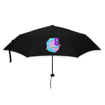 Mädchen - 6. Geburtstag Meerjungfrau - Tochter - Regenschirm (klein) - Schwarz - Vorne