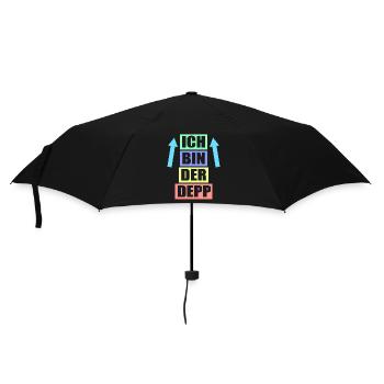 Junggesellenabschied Poltern Polterabend JGA - Regenschirm (klein) - Schwarz - Vorne