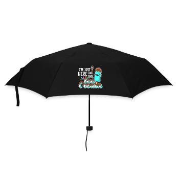 Im just here for the ice cream - Regenschirm (klein) - Schwarz - Vorne