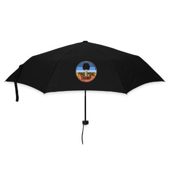 Ping Pong Champ Retro Vintage Funny Table Tennis - Parapluie standard - noir - Devant