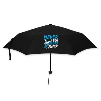 Jamais trop vieux pour sauter en parachutisme - Parapluie standard - noir - Devant