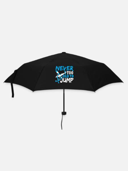 Jamais trop vieux pour sauter en parachutisme - Parapluie standard - noir