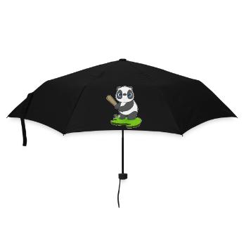 Panda Baseball Baseball Bats - Umbrella (small) - black - Front