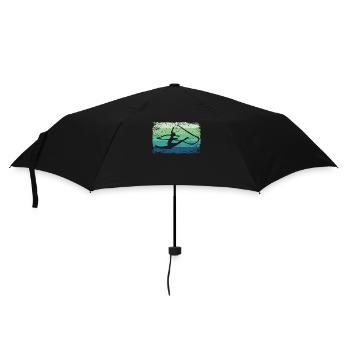 Gymnaste Gymnaste Gymnastique Rythmique Rétro - Parapluie standard - noir - Devant