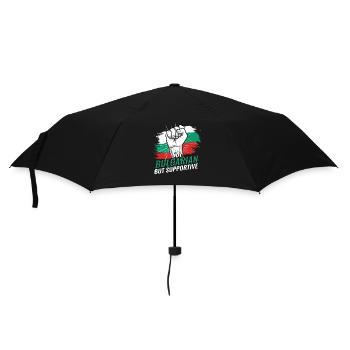 Pas bulgare mais soutien Bulgarie drapeau - Parapluie standard - noir - Devant