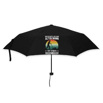 Rasenmäher Mäher Rasentraktor Gärtner - Regenschirm (klein) - Schwarz - Vorne